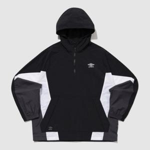 엄브로후드티 TQT UQ123CWT31-BLK 팝러쉬 컬러블럭 후드 아노락 / BLACK