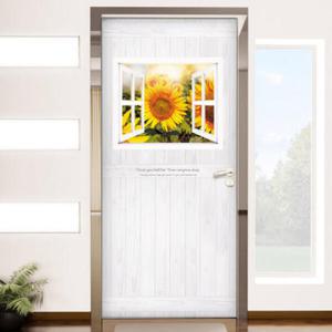 아트박스/꾸밈 cm867-행복가득해바라기_현관문시트지
