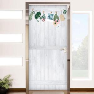 아트박스/꾸밈 pa616-심플보테니컬가랜드_현관문시트지