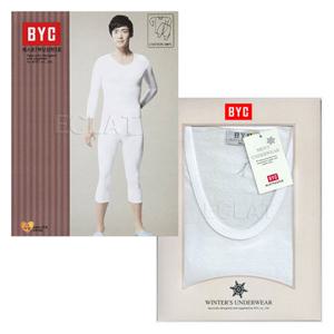 [BYC] 베스트 7부 남성 내복 세트 BYI6794-WH