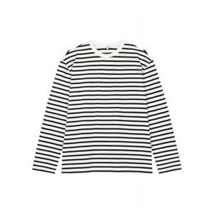 [JAJU/자주] 남 헤비 코튼 긴팔 티셔츠_라이트 네이비