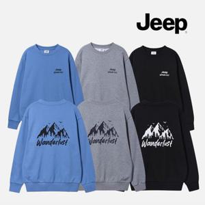 [백화점]지프 Jeep [남녀공용] 2025 F/W 루즈핏 레터링 맨투맨 티셔츠 893