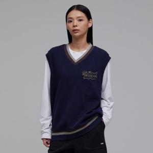 내셔널지오그래픽 N233UVT901 컨셉 루즈핏 V넥 베스트 NAVY