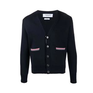 톰브라운 메리노울 가디건 남성 네이비 MKC354A Y1002 415