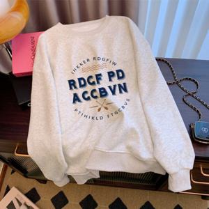 나바바 / NT1221 캐주얼 프린팅 기모 긴팔 맨투맨