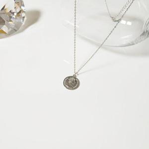 인생템 고급 실버 코인 메달 펜던트 목걸이 주얼리z