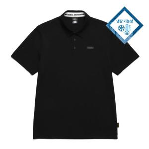 내셔널지오그래픽 N242MPL810 피케 반팔 카라 티셔츠 BLACK