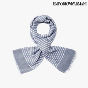 [엠포리오 아르마니]남성 스트라이프 패턴 코튼 스톨(A514153006)