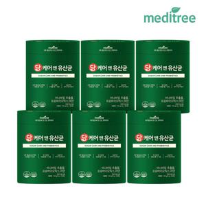 메디트리 당케어 앤 유산균 6통(12개월분) 혈당 관리 바나바잎추출물