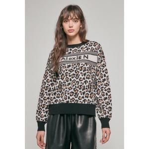 [제시뉴욕]호피무늬 로고 디테일 풀오버 (MD95NRKO5440)