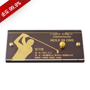 [골드모아] 순금 탁상패 3.75g 24k [골프공] 홀인원 이글 싱글 우승 선물