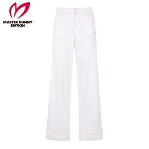 [마스터바니] 여성 백 밴딩 롤업 와이드 팬츠
