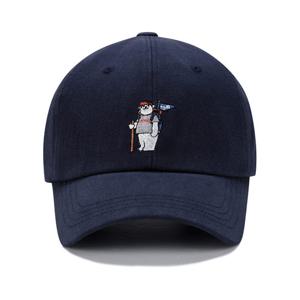 [지프]JQ2GCU161 네이비 등산곰 자수 볼캡 야구모자_SC