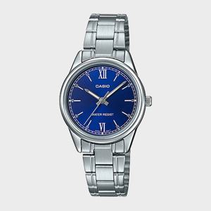 CASIO 카시오 LTP-V005D-2B2 여성 메탈밴드 심플 손목시계