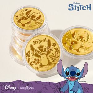 [디즈니] 24k 스티치 캐릭터 순금코인 0.2g + 프리미엄 가죽패키지
