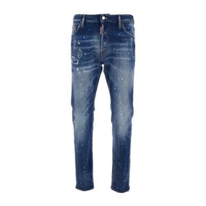 디스퀘어드2 쿨 거트 블루 페인티드 데님 진 S74LB1712 D300104