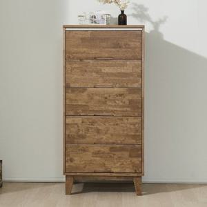 G4103 고무나무 원목 5단 서랍장 600