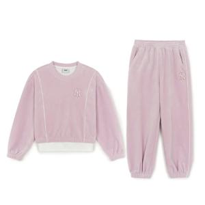 MLB키즈 여아 벨벳 맨투맨세트 (7FS2B085650PKM)