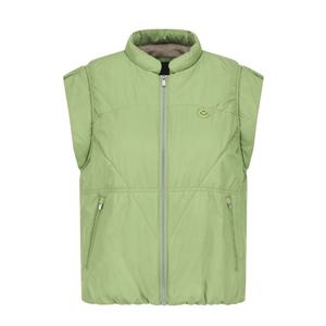 여성 스마일  패치 기모 패딩 베스트 521E3JV201GN