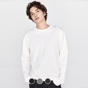 [지오다노]남성 간절기 라운드 폰테 긴팔 티셔츠 025912