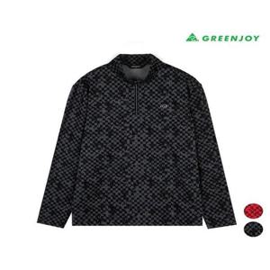 그린조이 세이브존07 남성 도트 프린트 하프집업 티셔츠 GM24KL51M3