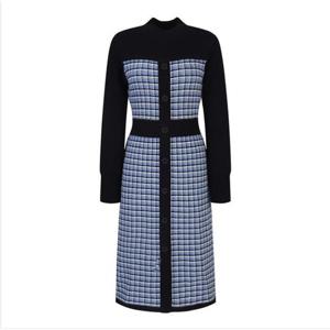 [씨]멀티컬러 짜임 모크넥 니트 원피스 - SJOCX2925