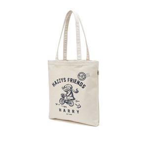 [헤지스] HJBA6E310IV_남여공용 아이보리 프린트 면 숄더백