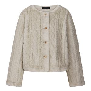 FOCUS  소프트 꽈배기 퍼 코트 PBINF5W1CT1561