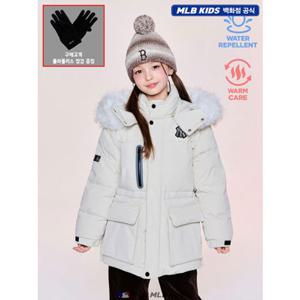 [MLB키즈US] (7ADJB2556-50CRD) [플리스장갑증정] 아웃도어 사파리 미드 구스다운 아동패딩 키즈패딩