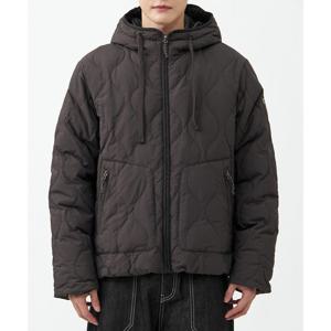 [지프]공용) 웨이브 퀼팅 기모 후드 다운 자켓 점퍼 JQ4JPU304