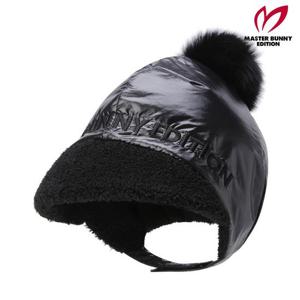 마스터바니  (421E4CP503) 여성 폭스퍼 폼폼 덤블 안감 보닛햇