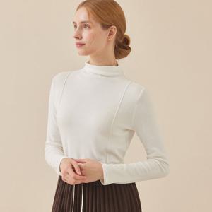 [매긴]핀턱 모크넥 기모 티셔츠_PBMF5W1TS6541