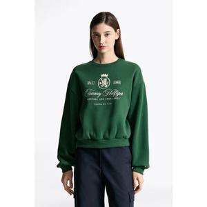 [타미힐피거종합관] 여성 크레스트 로고 스웨트 셔츠 (T22F9TTO090WT1 LZP)