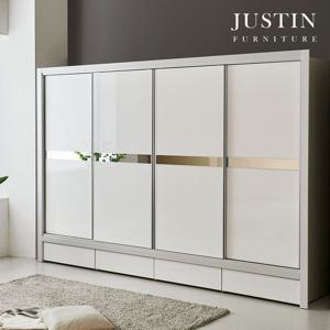 [저스틴퍼니처]엘렌 하이그로시 슬라이딩 장롱(고급형)-336cm