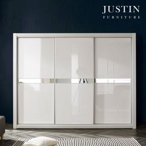 [저스틴퍼니처]엘렌 하이그로시 슬라이딩 장롱(실속형)-255cm