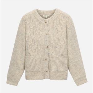 [써스데이아일랜드]케이블 라운드넥 니트 가디건 T258MCD245W