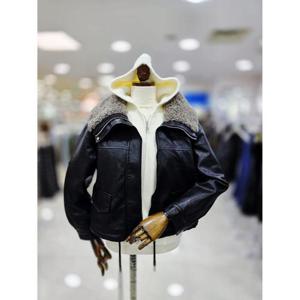 스테파니 세이브존08 털 가죽 참미 자켓 A25JK5438