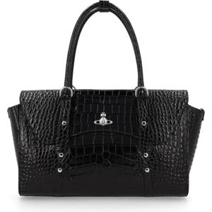 비비안웨스트우드 엠보스드 텍스처 플랩 쇼퍼백 4702000YW L009