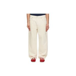 겐조 청바지 오프 화이트 겐조 파리 카고 멍키 핏 데님 진 261387M186004