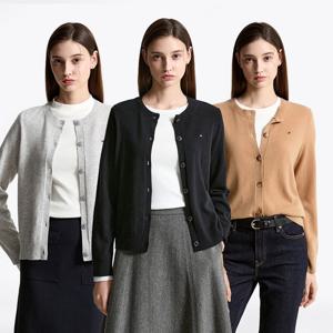 [공식][타미힐피거] 캐시미어 블렌드 크루넥 가디건 4종 택1 (T22F7KCD060WT2)