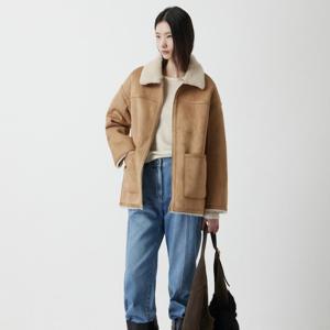 [주크] 페이크 하프 집업 무스탕 Z254PSF654