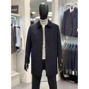 BASSO 세이브존01 네이비  울 블랜드 스탠다드 맥코트  하프코트 BSZ4CJ16A