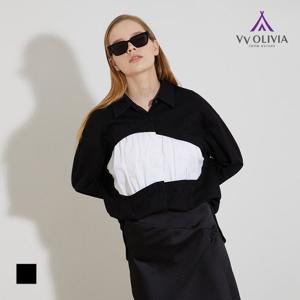 [올리비아로렌]배색 패치 셔츠___VVCNL3S2271