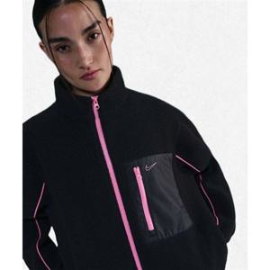 나이키 NIKE 스포츠웨어 풀집 하이파일 플리스 재킷 W - 블랙 플레이풀 핑크 IM7485-010 2477218