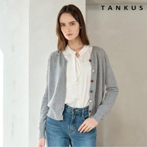 [탱커스]컬러 버튼 포인트 V넥 니트 가디건 (TY1CD010L0)