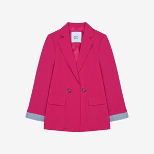 [베스띠벨리]잔체크 배색 원버튼 셋업 자켓 ( BKJAB11080 )