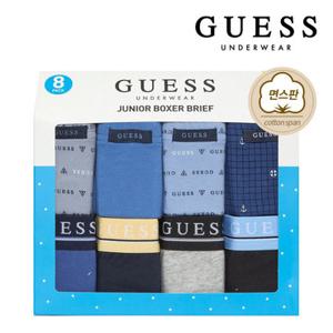 게스 주니어 남아 팬티 8매세트 A 드로즈 초등학생 중학생 고등학생