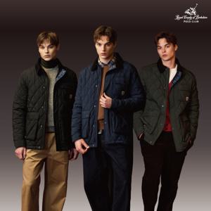 RCB POLO CLUB 25FW 남성 덤블 웜 장기모 퀼팅 패딩 1종