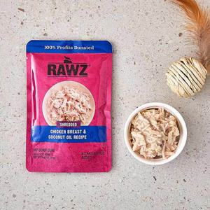 로우즈 슈레디드 치킨가슴살&코코넛오일 파우치 69g 고양이 사료 고양이 사료