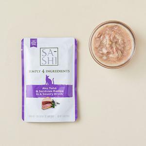 로우즈 사시 참치&정어리 파우치 50g 고양이 간식 고양이 간식